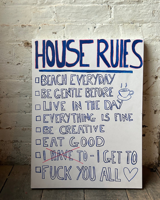 House Rules Canvas